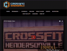 Tablet Screenshot of crossfithendersonville.com
